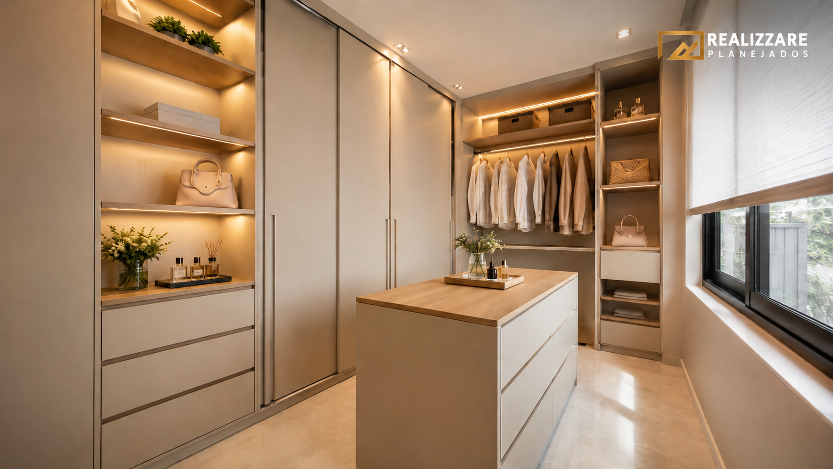 Closet planejado em Curitiba: como organizar espaços pequenos