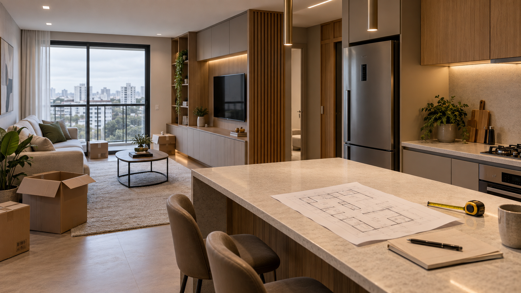 Móveis planejados para apartamento na planta em Curitiba: quando começar?